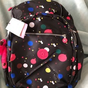 Kipling Seoul Backpack Spots Print NWT